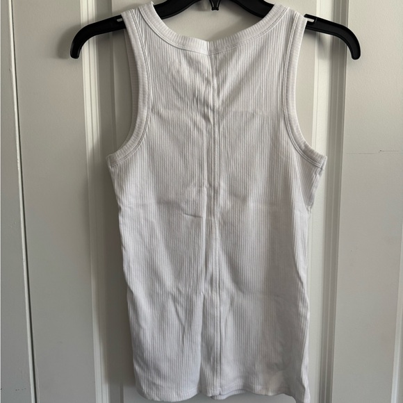 Maurices White Ribbed Tank Top Sleeveless - Picture 3 of 3